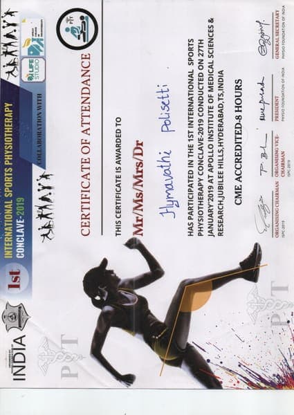 1st International Sports Physiotherapy Conclave, Physio Foundation of India · Apollo Institute of Medical Sciences